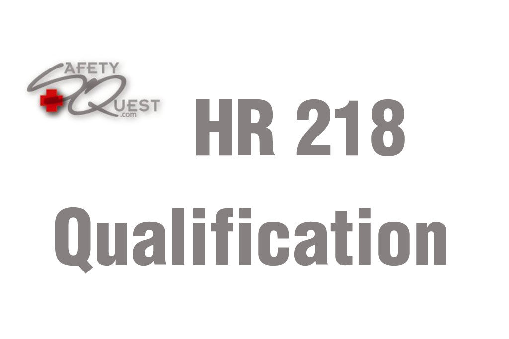HR 218 Qualification Safety Quest Lieutenants Benevolent Association